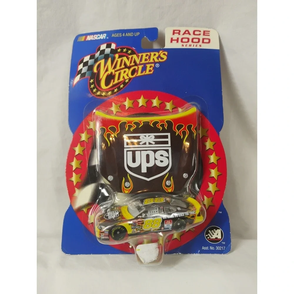 Dale Jarrett 2001 #88 'UPS' Ford Taurus Flames Winner's Circle 1/64 Scale Nascar